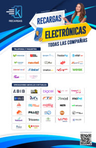 Recargas en linea Telcel, Movistar, AT&T, OMV Altan